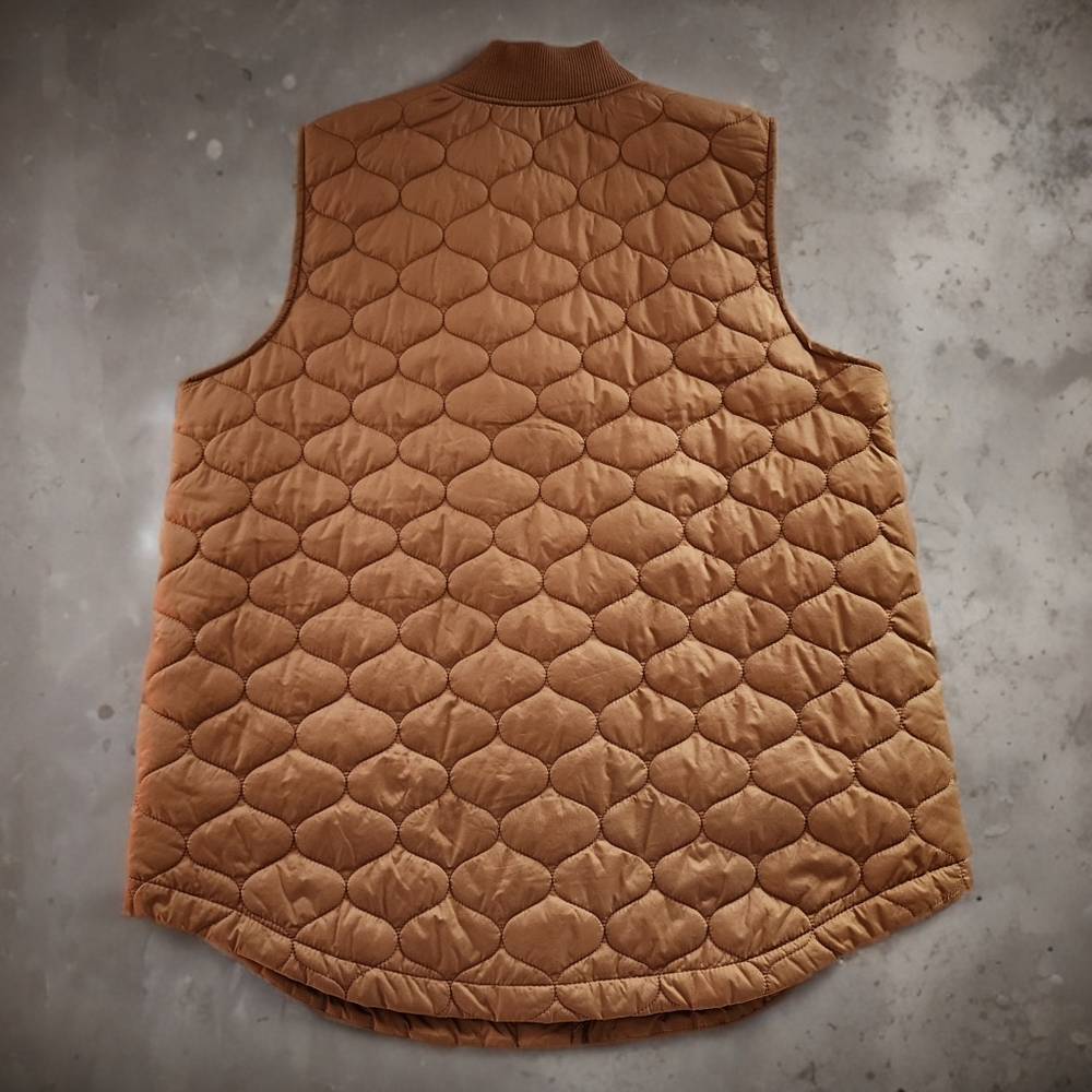 Lightweight Quilted Vest by Stylus (peanut butter) size XL